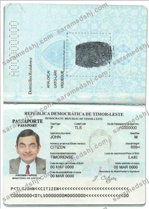 Timor-Leste passport